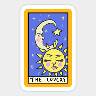 the lovers tarot design Sticker